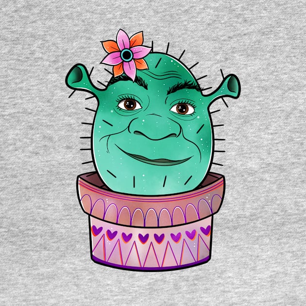 Funny ogre cactus by Tex doodles 